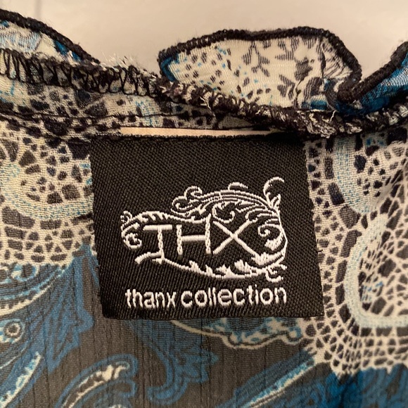 Sleeveless summer top with ruffled neckline - Picture 6 of 7